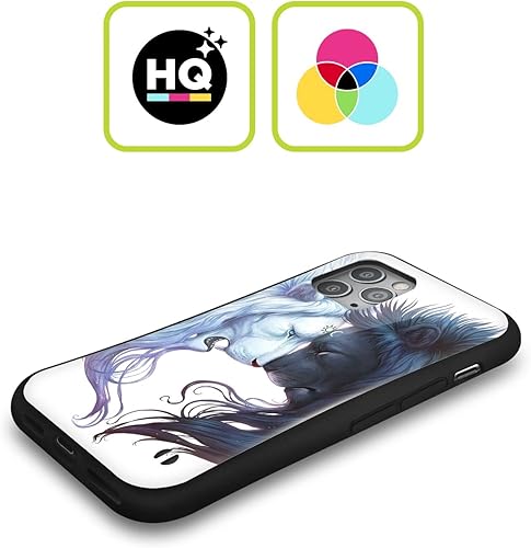 Miniatura 9 de Head Case Designs Officially Licensed Jonas JoJoesArt Jödicke Yin Yang Wolves Creatures Hybrid Case Compatible with Apple iPhone 15