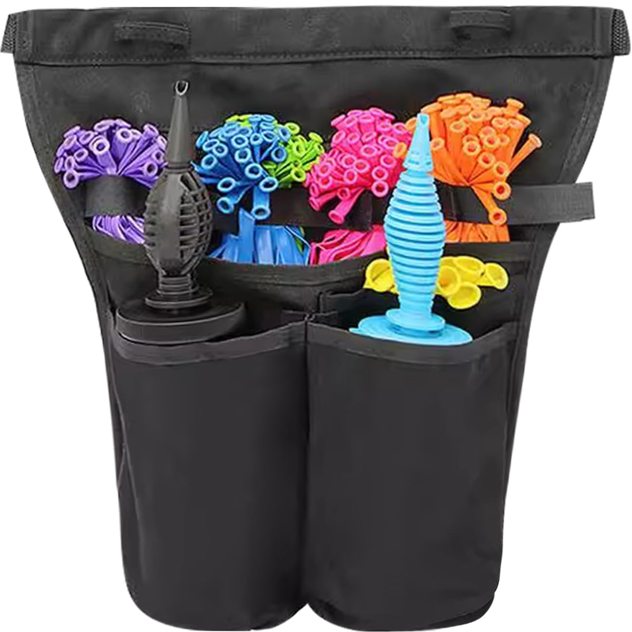 Ballon-Organizer-Tasche mit mehreren Taschen, tragbare Arbeitstasche, multifunktionales Ballon-Werkzeug für Clown-Ballons, Entertainer-Ballons