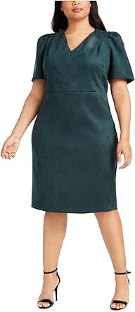 green calvin klein dress