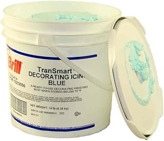Transmart Blue Decorating Icing, 14 Pound Pail -- 1 each.