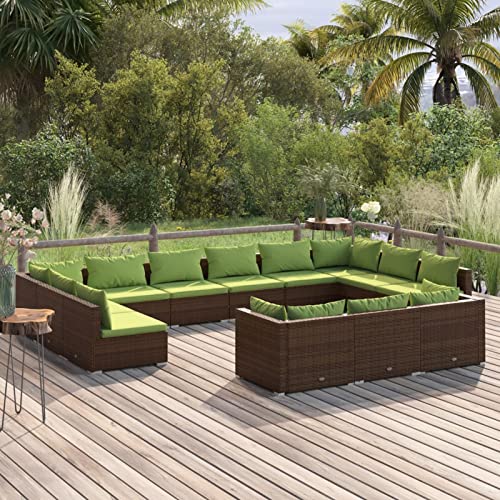 Tidyard 13-TLG. Loungemöbel Garten Rattan, Lounge Gartenmöbel Set, Rattan Lounge Set, Gartenlounge, Terrassensofa…