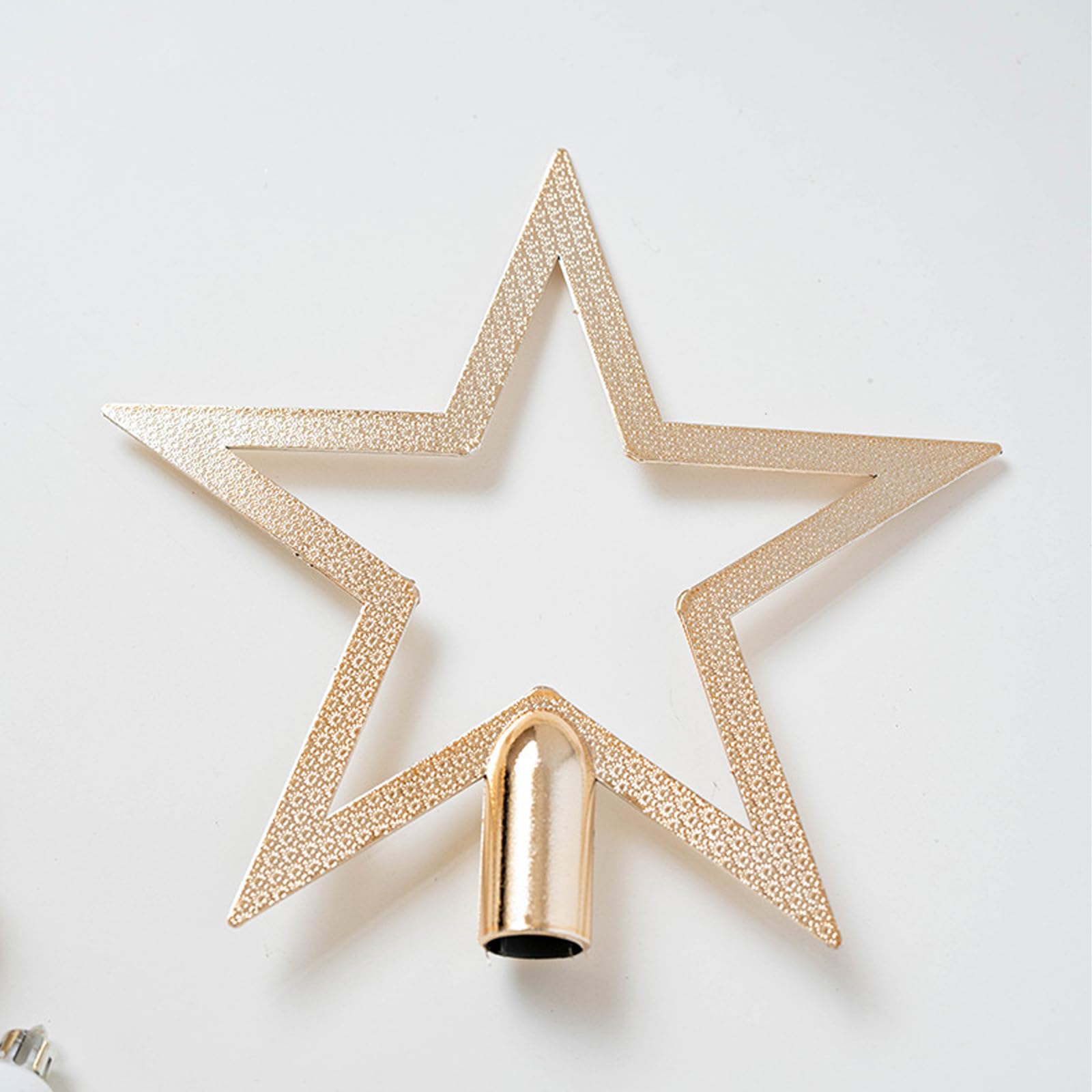 Set di 50 ornamenti natalizi infrangibili con puntali per albero di Natale a forma di stella, per interni ed esterni, decorazioni per le festività