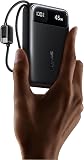 Baseus FC11 Power Bank 45W 20000mAh Portable Charger with Dual Built-in Cable, CCC Small Power Bank With Smart Display, Retractable Cable, Battery Pack for iPhone 17/16, iPad, Laptop, Samsung, Pixel - 1