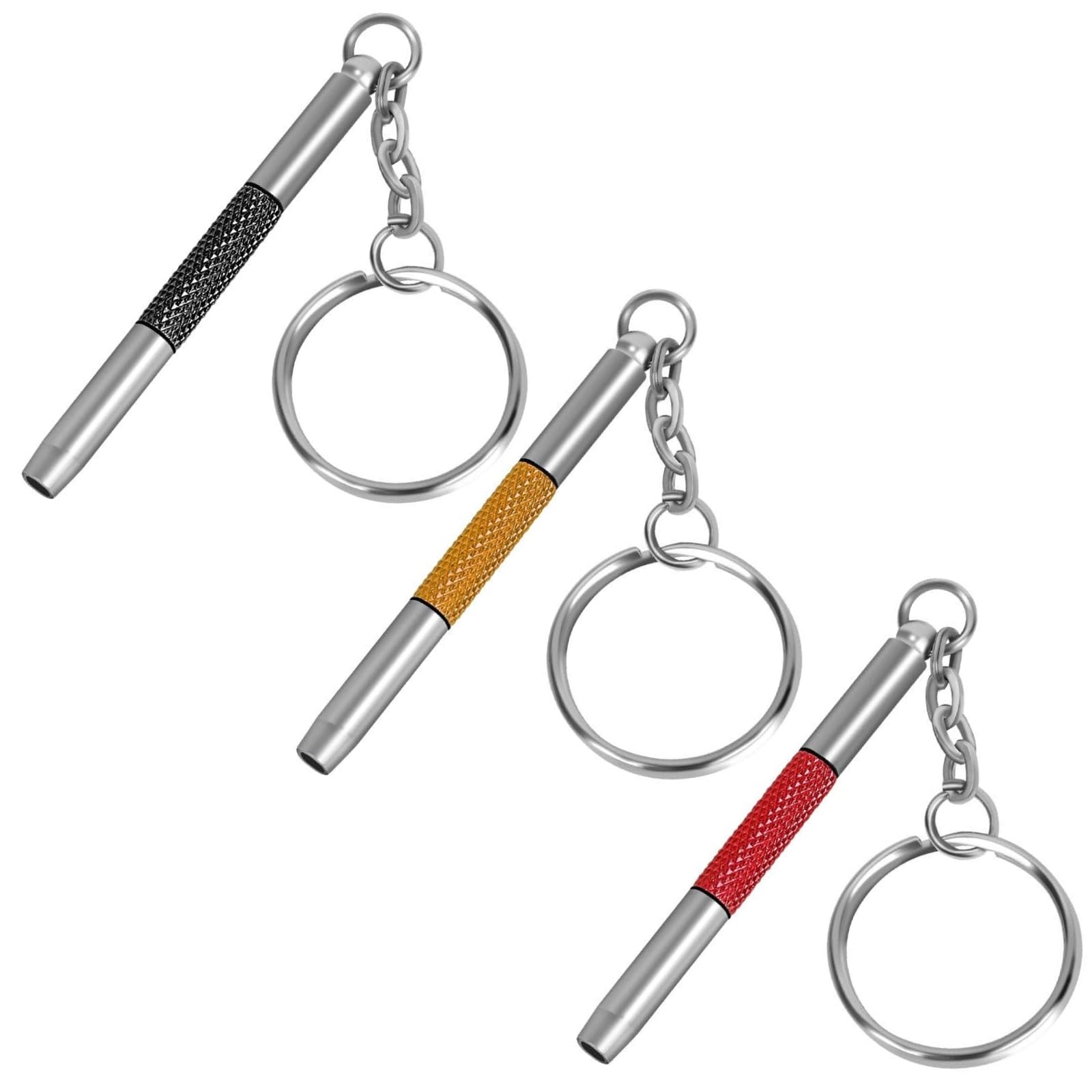 UNEAK - Eyeglass Screwdriver Repair Kit Black & Red & Yellow Precision 3 in 1 Mini Screwdrivers Set Keychain Glasses, Sunglasses, Sunglass, Watch, Electronics, Eyeglasses, Flat Head, Phillips, Hex