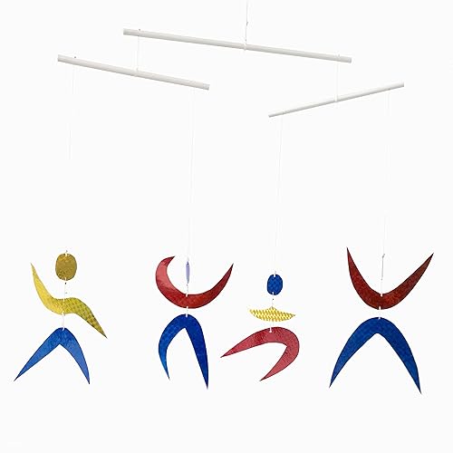 Special Glitter The Montessori inspired dancers hanging mobile blinking red blue yellow Special Glitter Baby toy