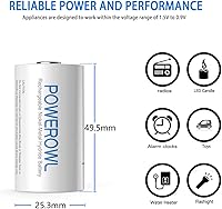 Vista 3 de Baterías C recargables con cargador de batería inteligente, 5000mAh-8