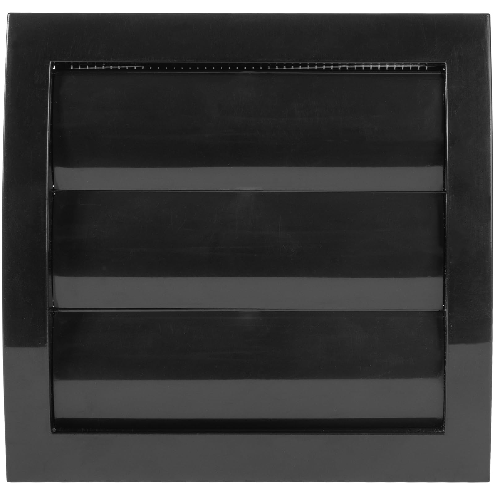 Vent Systems diameter 100 mm / 4" Inch, Black Air Vent Plastic Cover, Louvered Outdoor Opening Flap Vent Built