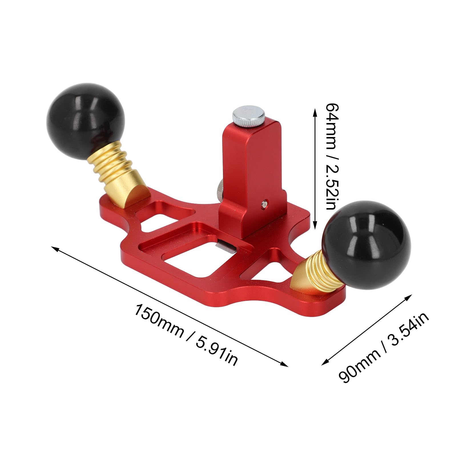 Aereo router Strumento di lavorazione del legno Strumento regolabile in lega di alluminio portatile Grooving singola linea a destra slot per piantaggi per carpentieri