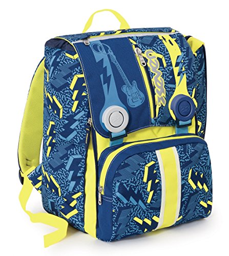 Zaino scuola ESTENSIBILE - SEVEN - THUNDER - Blu