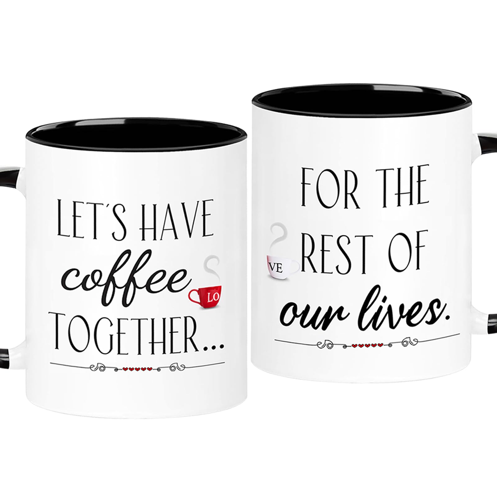 Tazas De Boda Para Parejas - Mr And Mrs Mugs - Tomemos Un Café