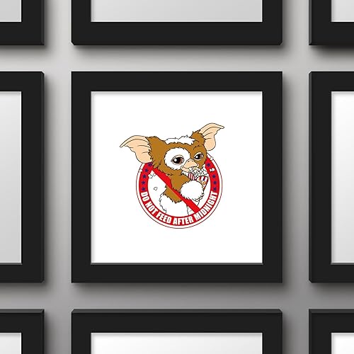 Miniatura 2 de Trends International Gallery Pops Gremlins - Arte de pared Don't Feed After Midnight, versión enmarcada negra, 12 x 12 pulgadas