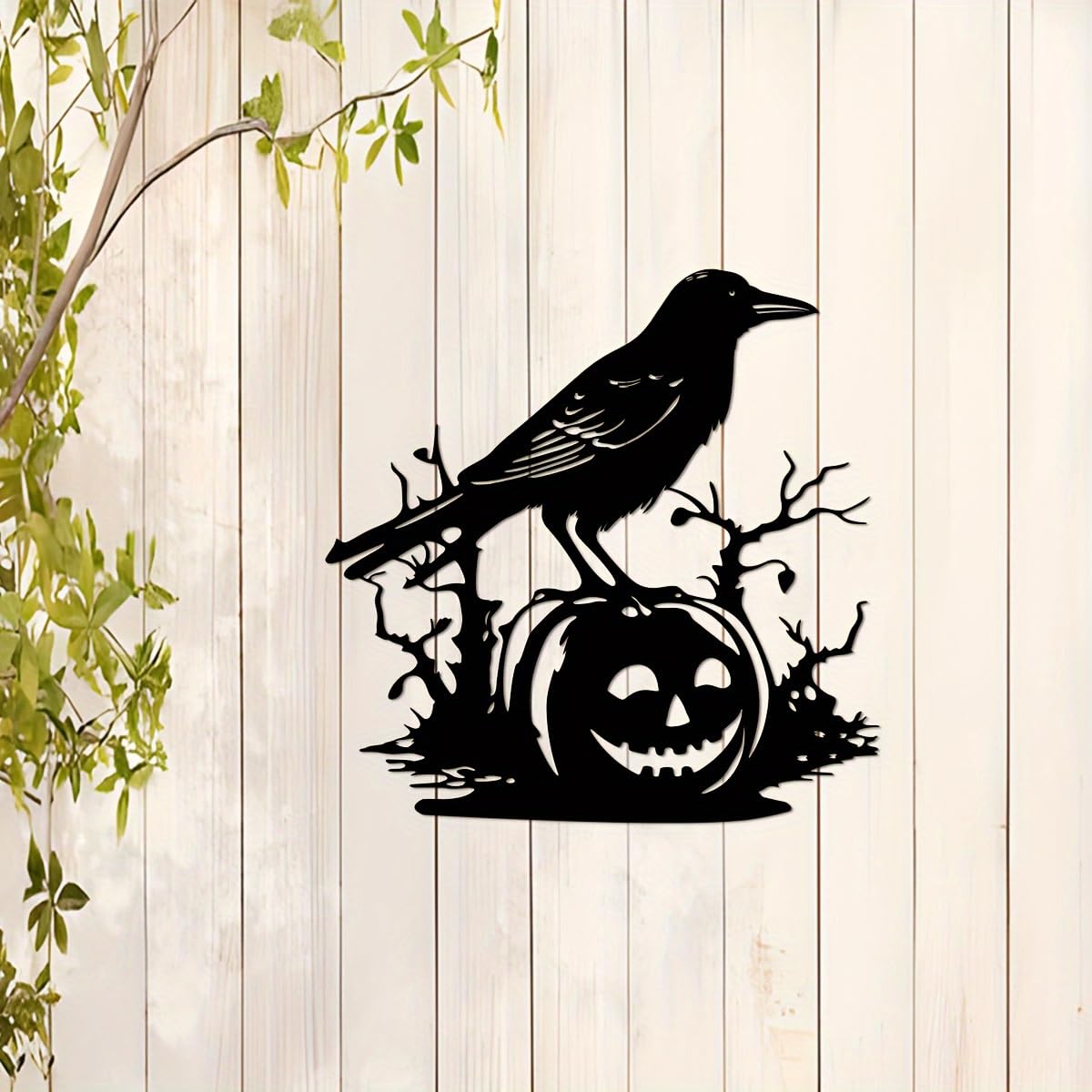 Celtic Wall Art Woman With Raven Metal Wall Art - Gothic Silhouette ...