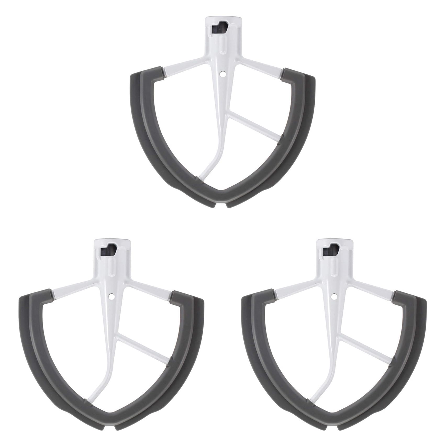 Hndhbfgrt 3X Flex Edge Beater for Bowl-Lift Stand Mixer - 6 Quart Dough Mixing Paddle with Flexible Silicone Edges