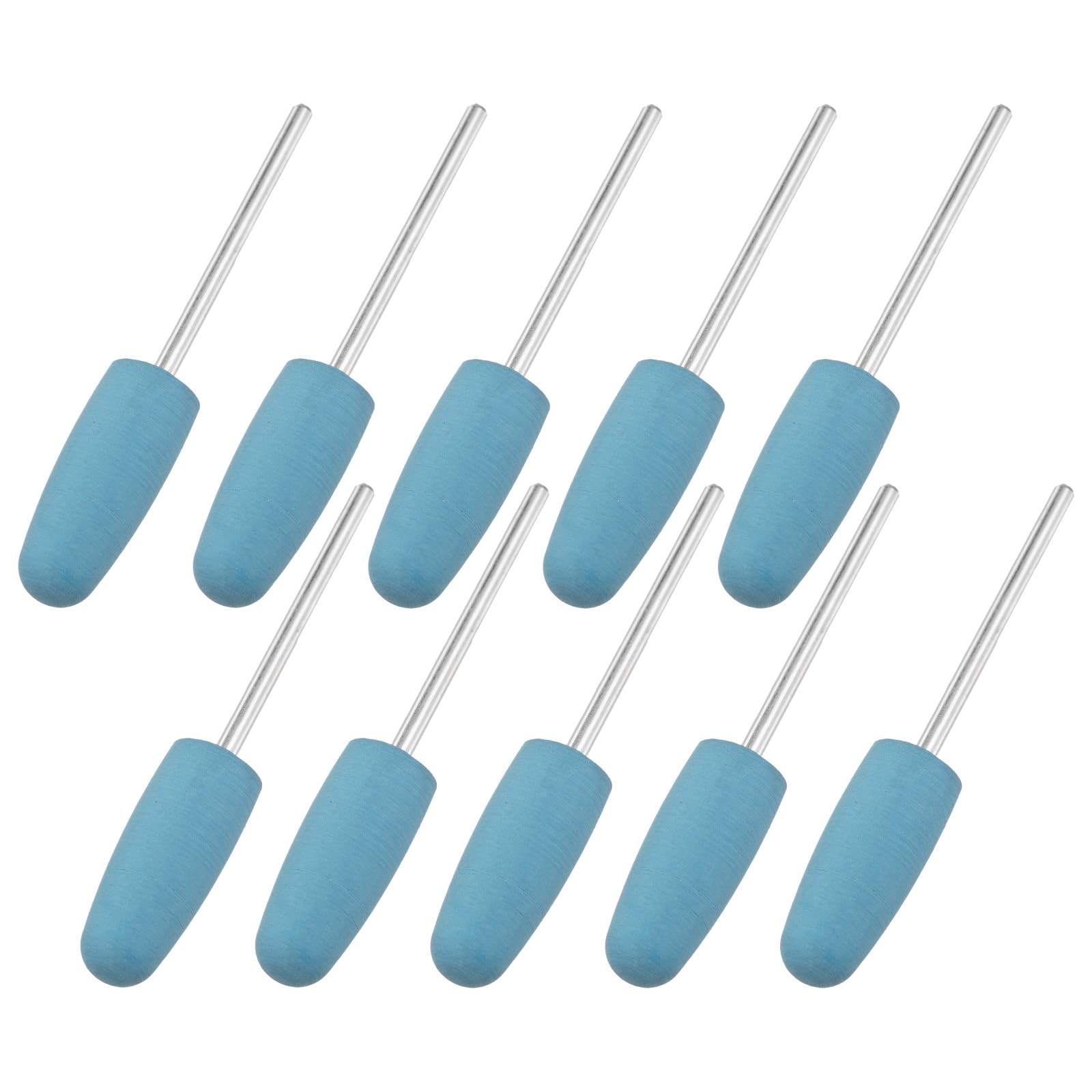 M METERXITY 10 Pcs Ruota Per Lucidatura A Punta In Silicone 0.39 Pollici 10mm Diametro Kit Di Lucidatura Per Gioielli 2000 Grana Blu