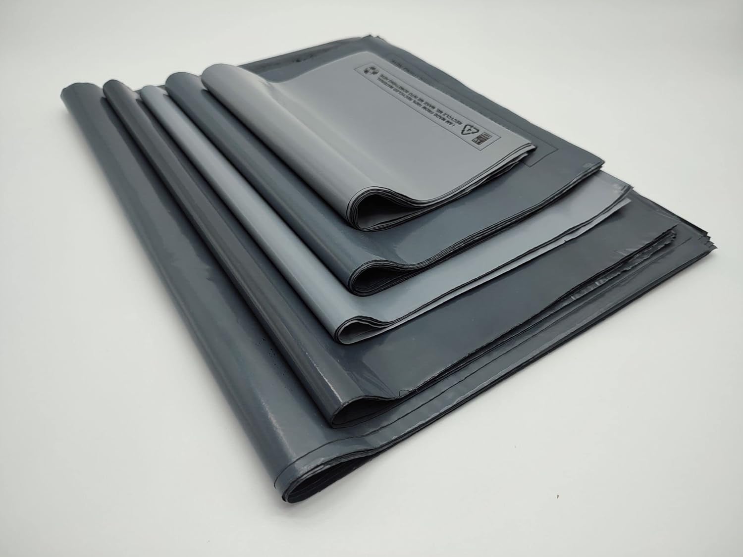 DVIVA 50 Mixed Postage Bags 5 Sizes Tamper Proof Parcel Bags Grey