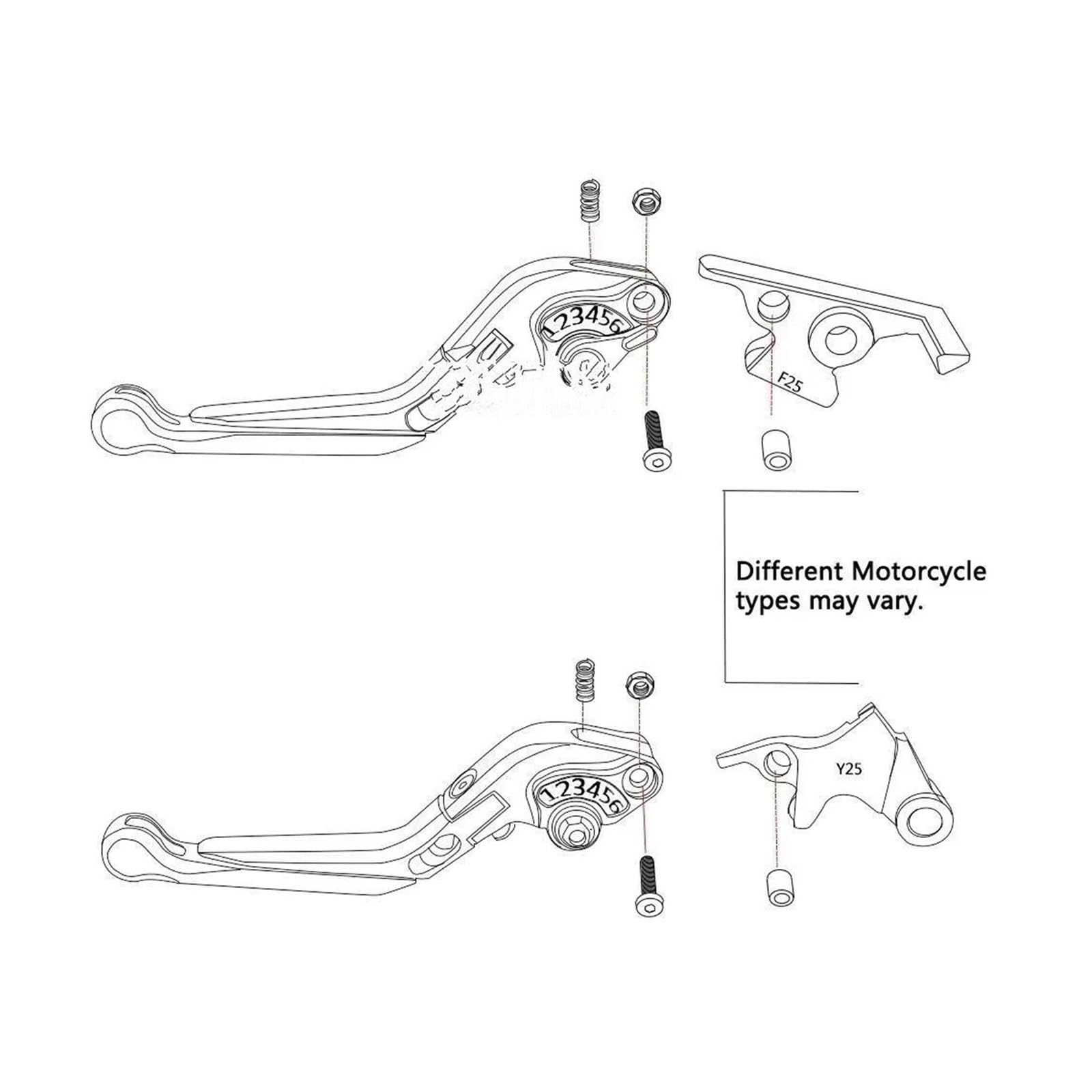 Frein Embrayage Pour Aprilia RS50 RS 50 1999 2000 2001 2002 2003 2004 2005 poignée de frein de moto levier d'embrayage poignées réglables Levier Frein Moto(U)