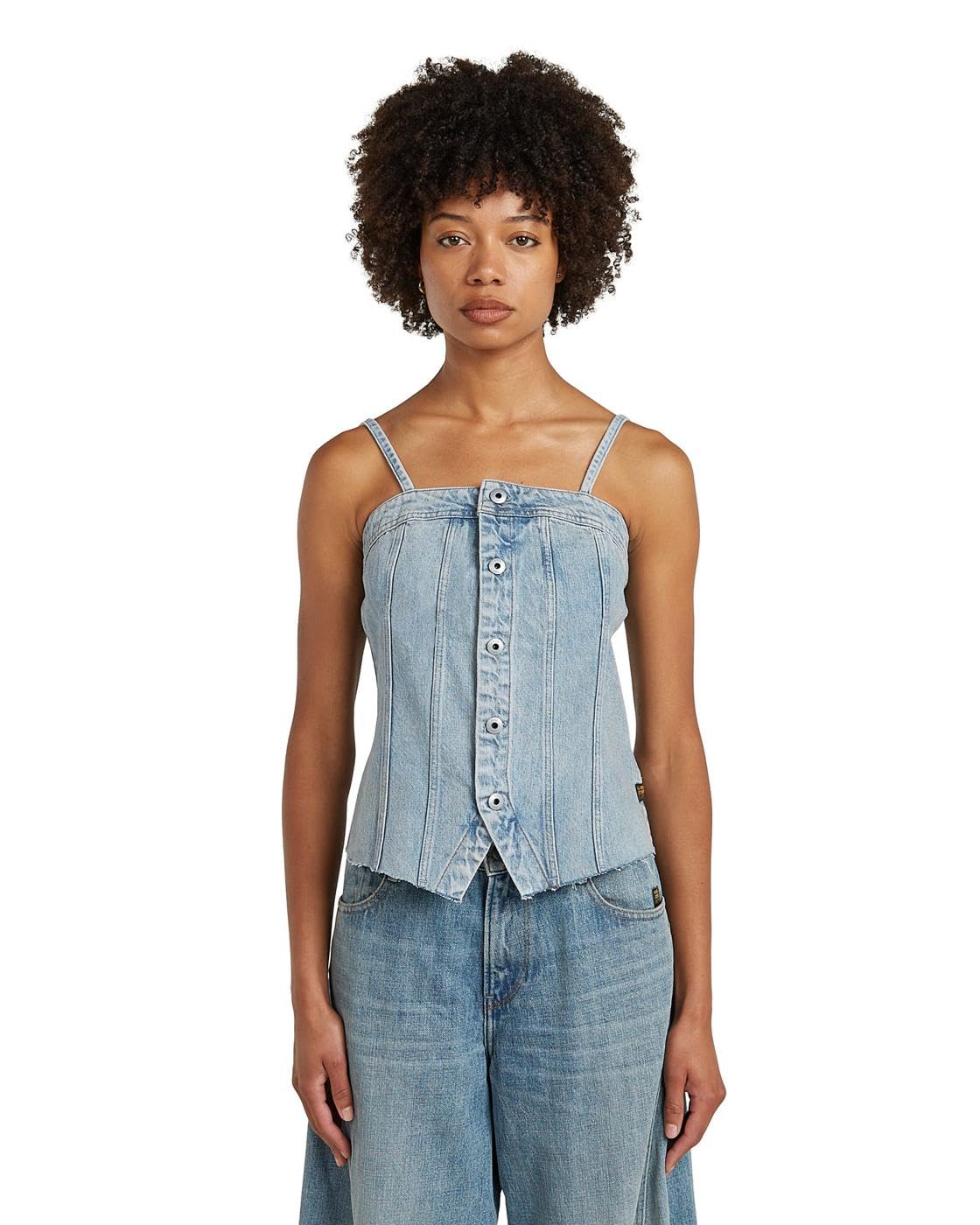 G-Star Women's Kick Bustier Wmn, Size: L, Color Blue