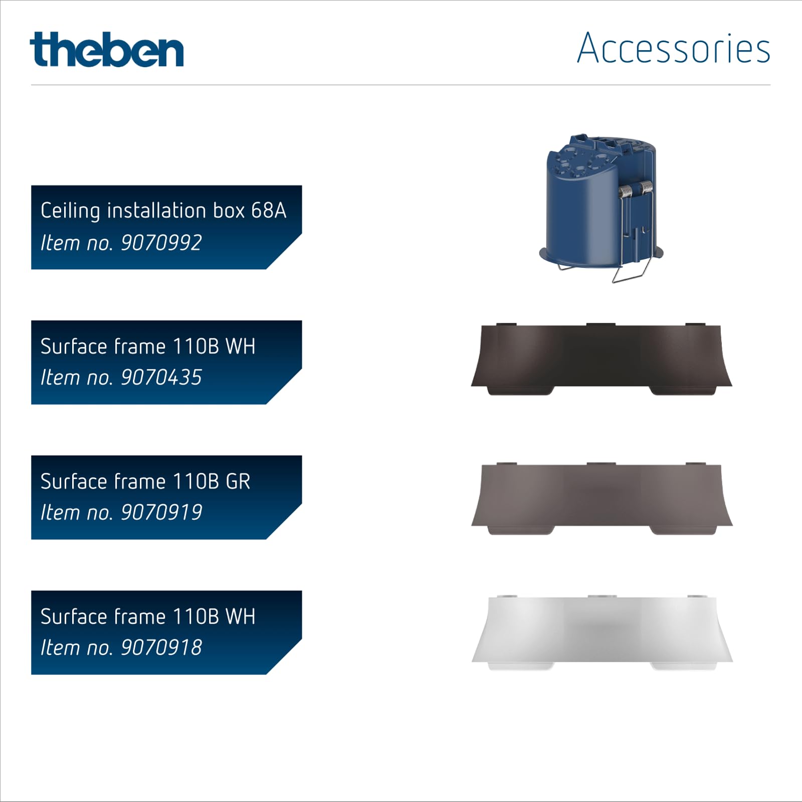 Theben 2079500 thePrema S360 KNX UP WH rilevatore presenza 2 canali luce | incasso a soffitto, area di rilevamento quadrata 7 x 7 m, 2 canali presenza per HVAC, bianco