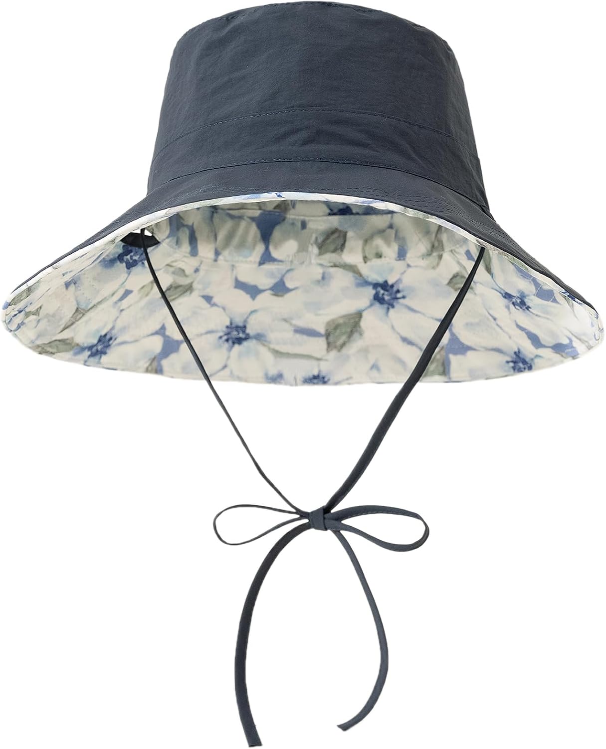Reversible Floral Pattern Bucket Sun Hats for Women- UPF50+ UV Protection, Foldable Brim, Floppy Beach Hat for Hiking