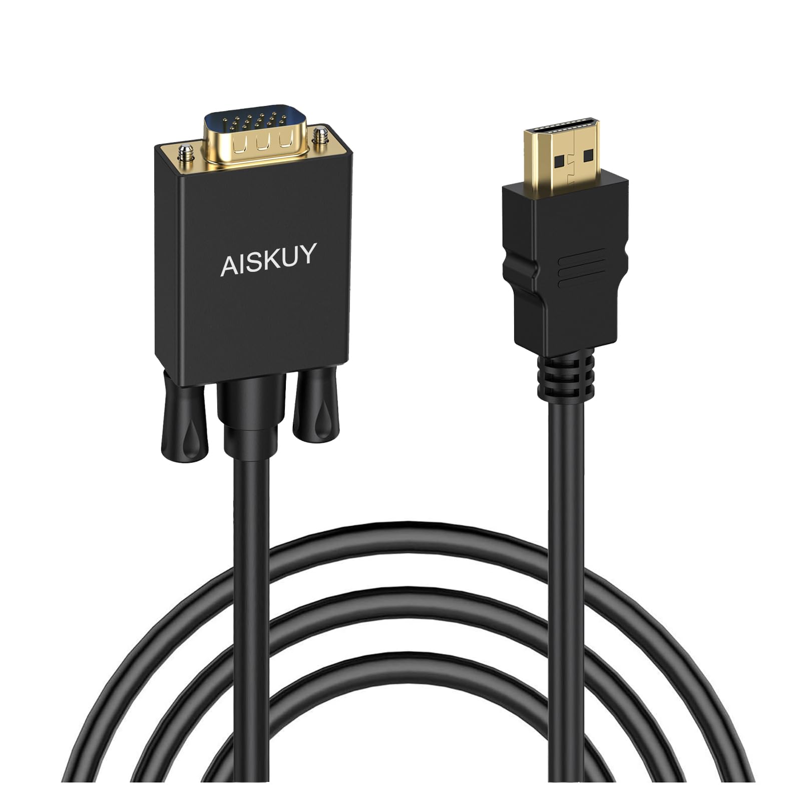 HDMI to VGA Cable, HDMI Source to VGA Display 6FT Cord Adapter Uni-Directional 1080P 60Hz for Computer, Laptop, Desktop, Projector, Monitor, HDTV, Roku, Xbox-image-24