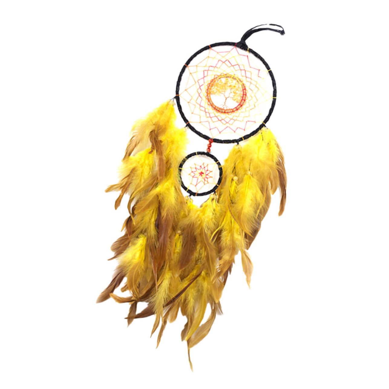 ABOOFAN Decorative Dreamcatcher Pendant with Plumes Boho Wall Hanging for Home Decor for Bedrooms Balconies and Hotels Captures Dreams Keeps Nightmares Away
