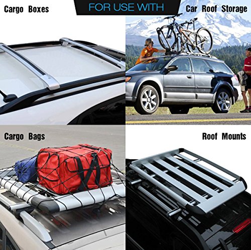 ROOF CARGO BAG PROTECTIVE MAT, Roof Rack Pad for Car Roof Storage Bags Top Universal Roof Rack Pad for Rooftop Cargo Bag TOP UNIVERSAL ROOF RACK PAD for PROTECTION from Car Roof Racks (36'' x 39'')