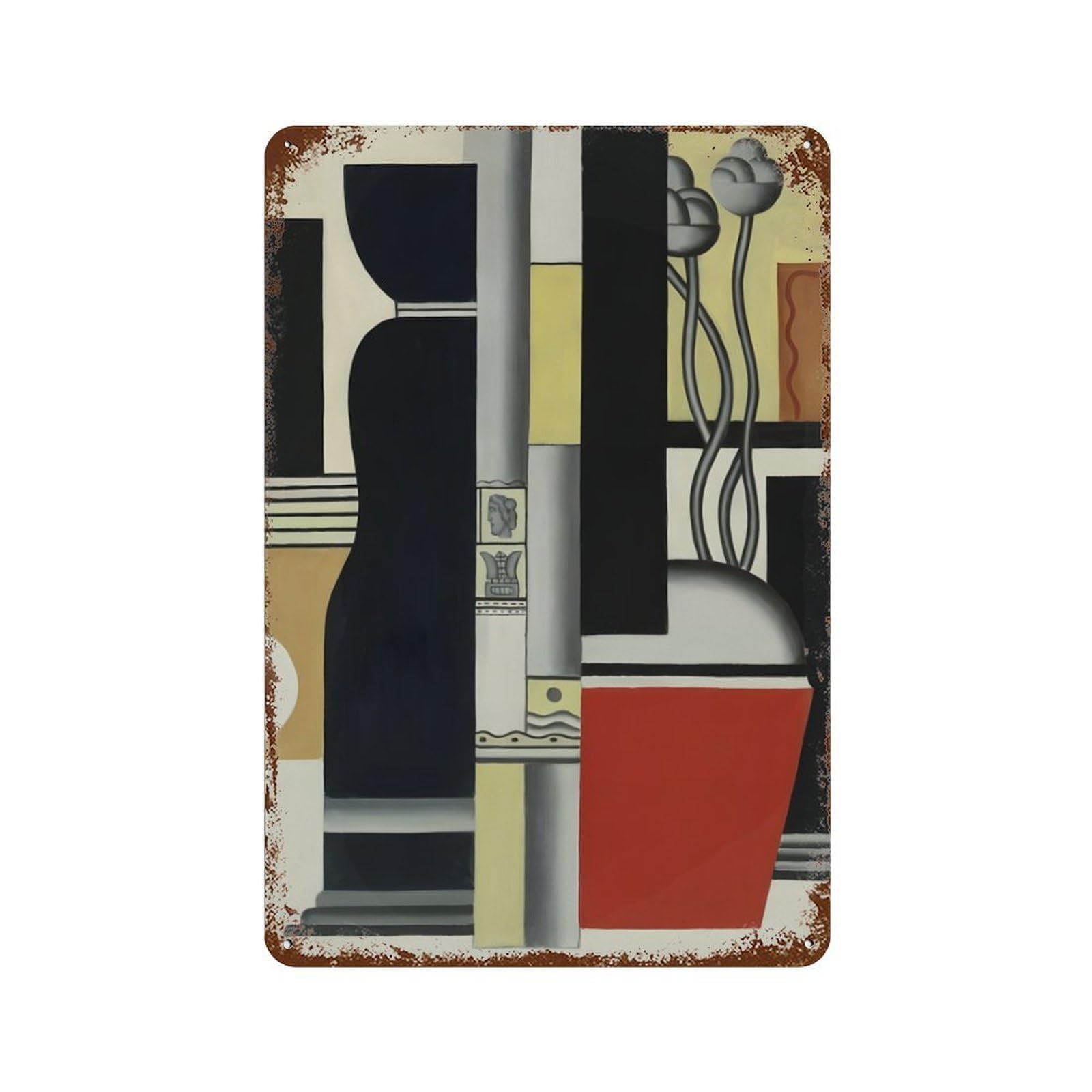 xiaoxiaoshen French Painter Fernand Leger (8) Wall Decor Art Metal Tin Poster Modern Home Decor Art Home Bar Shop Decorations Vintage Sign 30x20cm