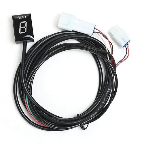 Miniatura 6 de Indicador de marcha de motocicleta para Yamaha con soporte de soporte, pantalla LED impermeable, pantalla digital, velocímetro, sensores de palanca
