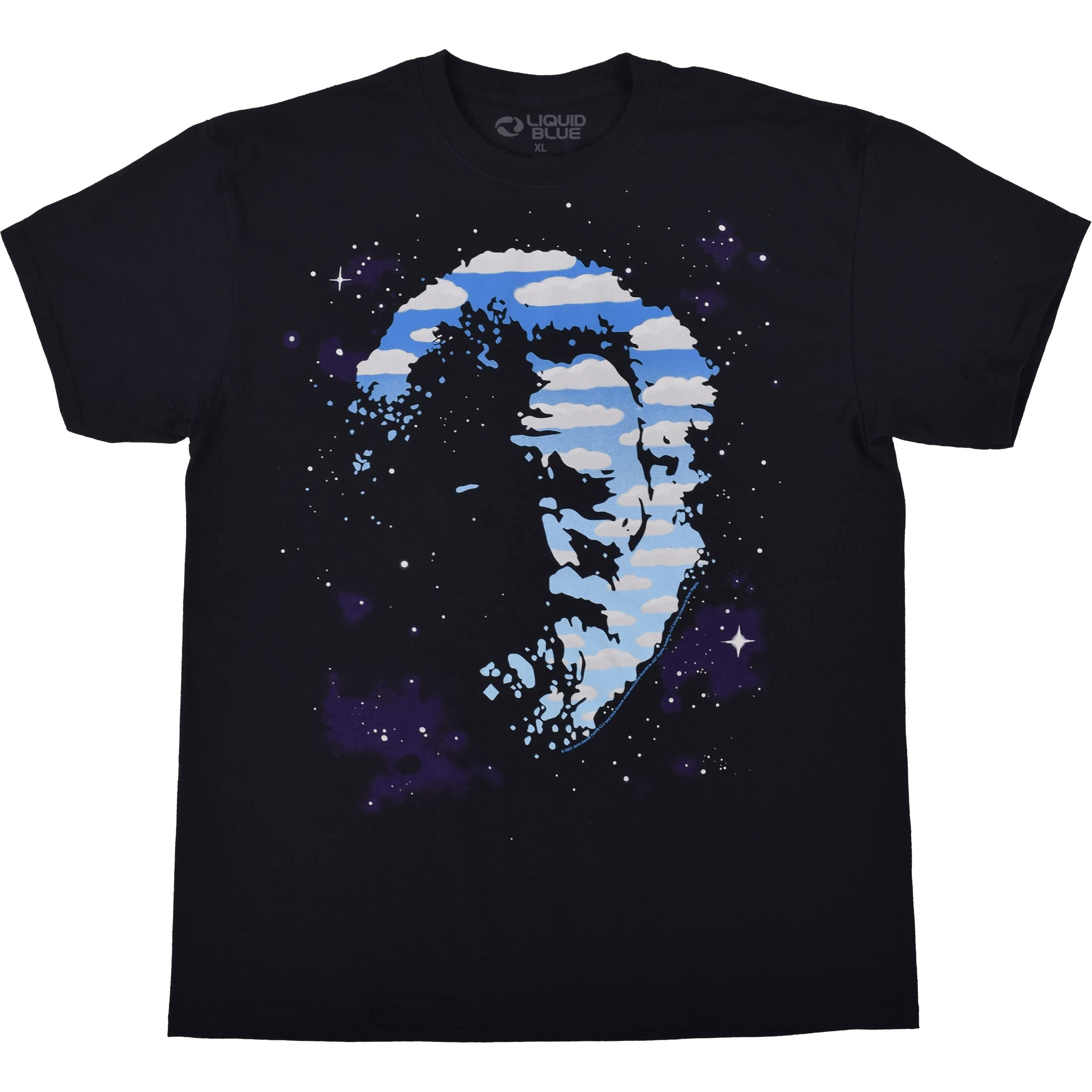 Liquid Blue Unisex's Garcia Cosmic Jerry T-Shirt, Black, M