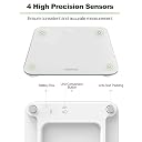 RENPHO Digital Bathroom Scale, Highly Accurate Body Weight Scale with Round Corner Design, Lighted LED Display, 400 lb, White gallery image