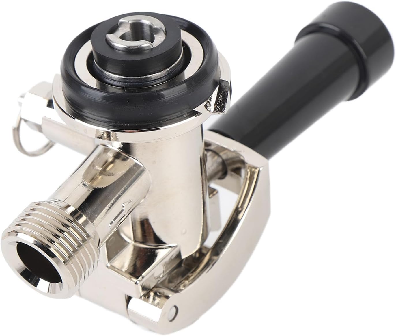 Stainless Steel Keg Coupler, G5/8 D Type Dispenser with Efficient Filtration System, Sankey Kegerator D System Keg Tap Dispenser for Kegerator Draft Beer Line Commercial Use