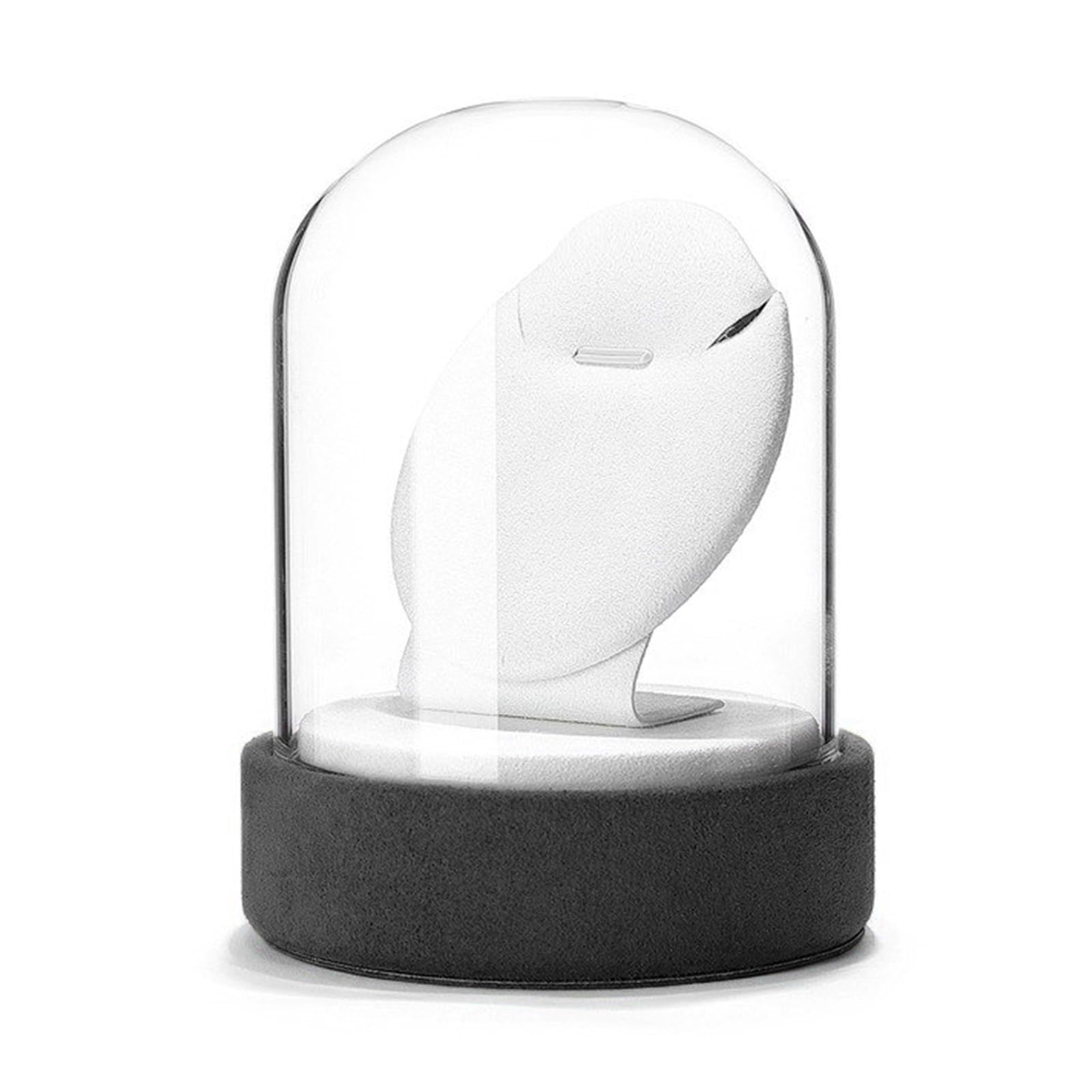 HDOYTXXM Protective Glass Cloche Jewelry Holder Jewelry Display Stand with Cover Velvets Base Accessories Rack Stylish Cover