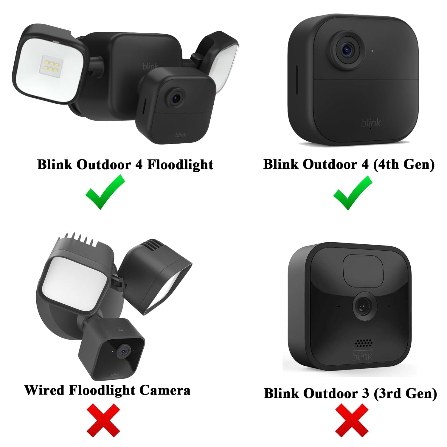 Custodia Silicone Per Blink Outdoor 4 Telecamera Di Sicurezza Custodia Silicone Per Blink Outdoor 4 Telecamera Di Sicurezza