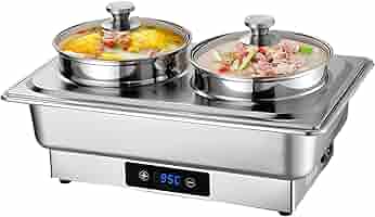 Amazon | ビュッフェサーバー チェーフィングディッシュ 保温器