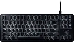 Razer Teclado mecânico BlackWidow Lite TKL Tenkeyless: Teclas laranja - Tátil e Silencioso - Iluminação de tecla individual branca - Design compacto - Cabo destacável - Preto clássico