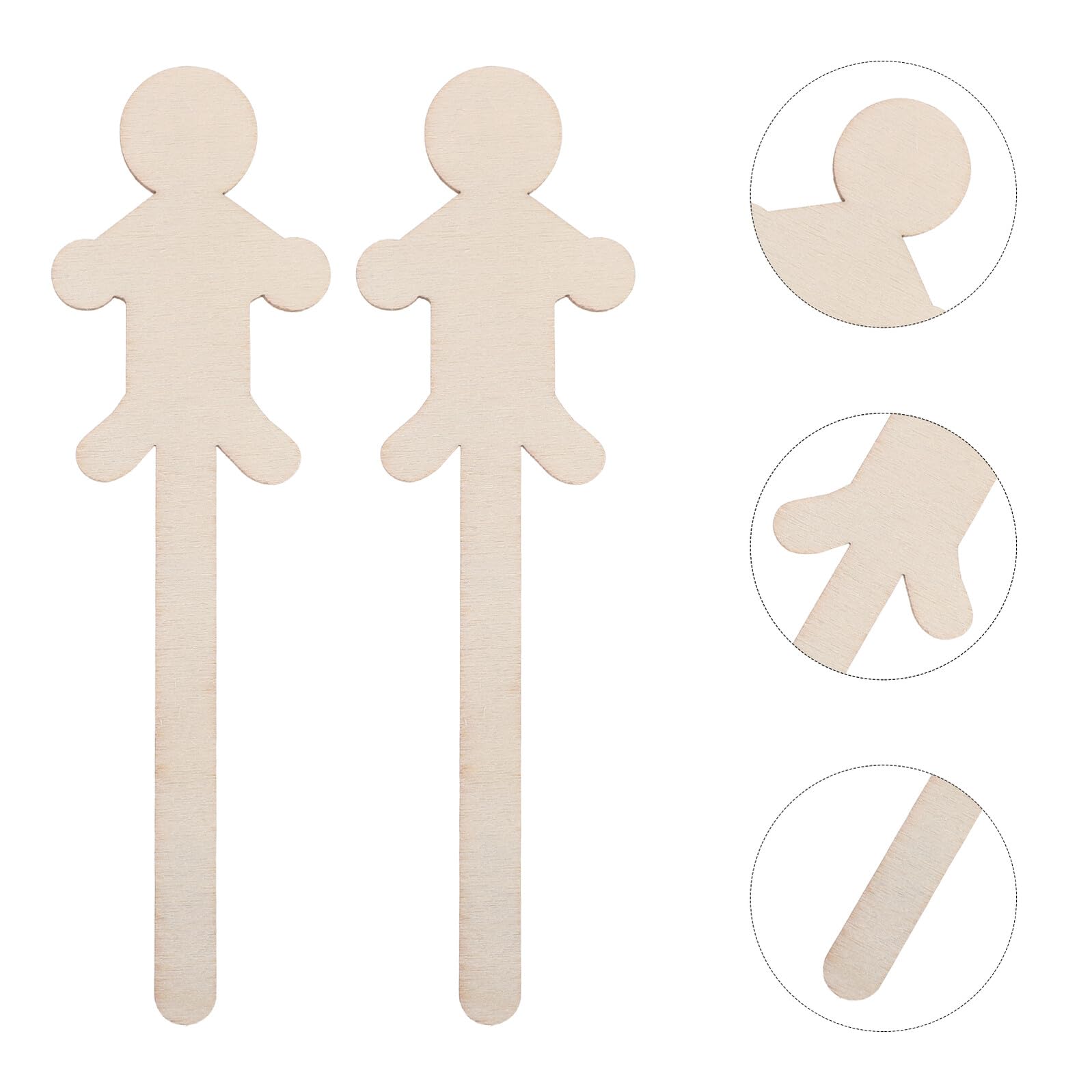 Figuras de Madera para Manualidades para Niños 150 Piezas