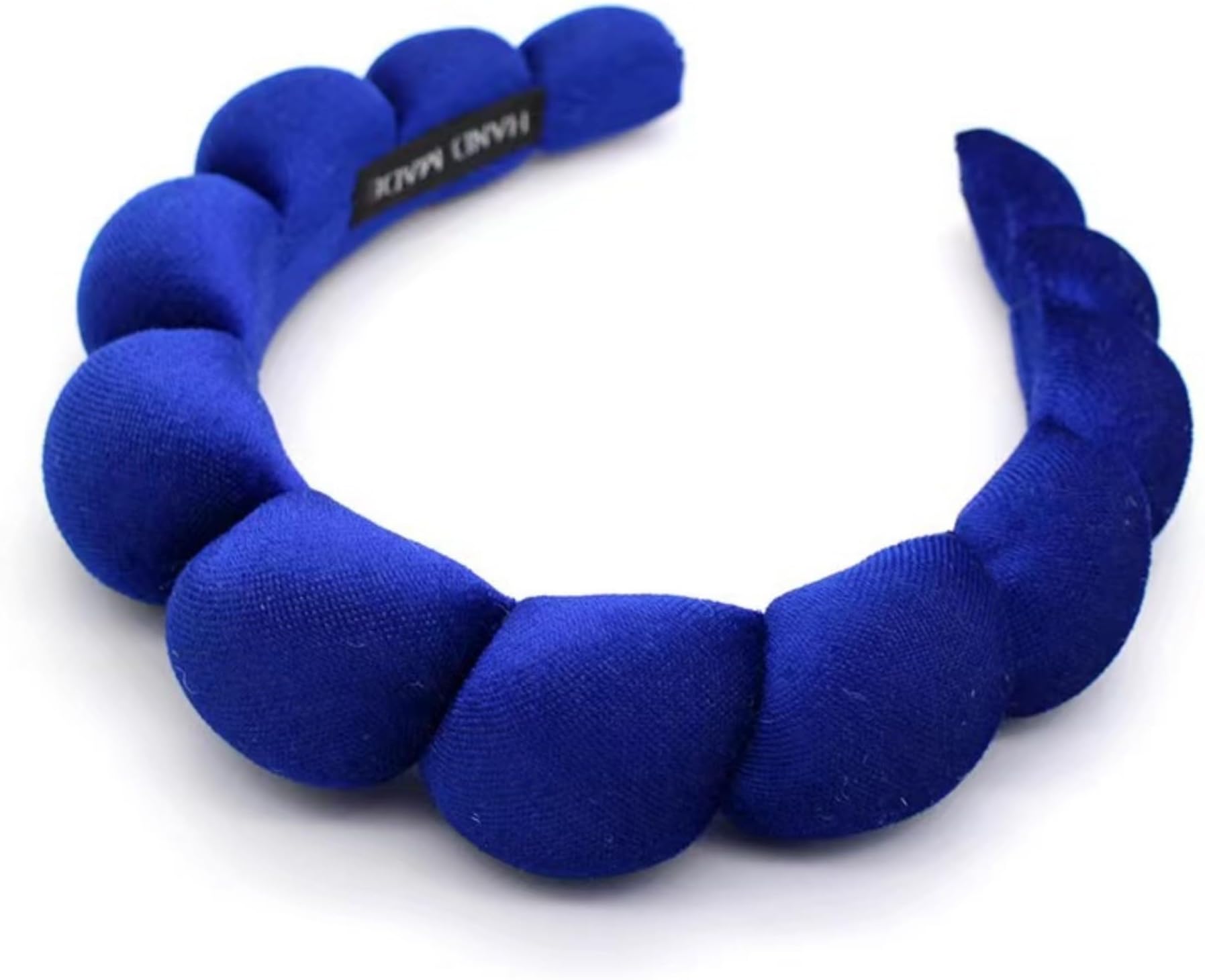 Fashion Headbands for Women Padded Fabric Hair Bands Wide Velvet Non Slip Headband Hair Accessories for Women Girls (Royal Blue)