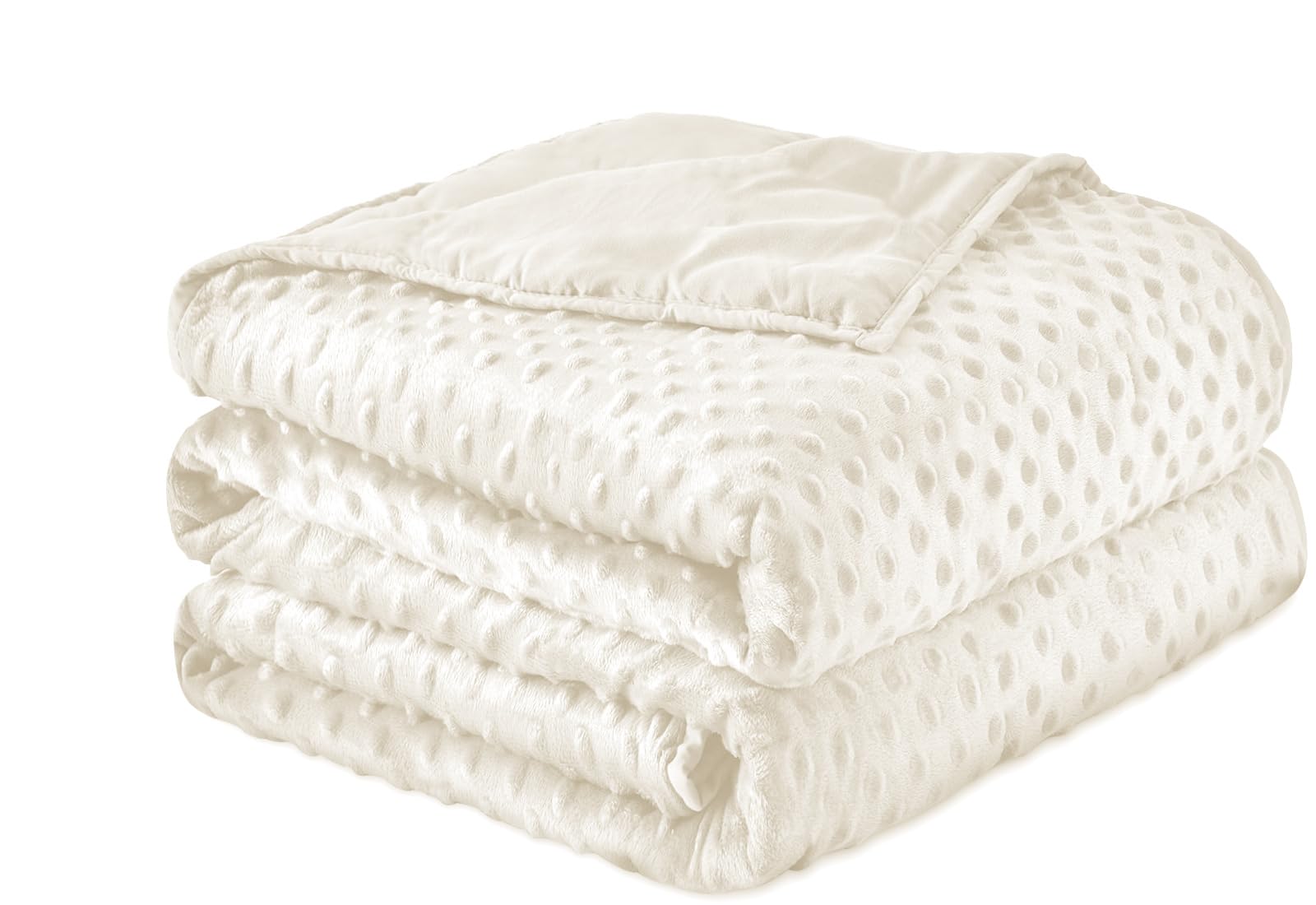 Coperta ponderata per adulti, 9,1 kg, 218,4 x 228,6 cm, in microfibra su entrambi i lati, con perline di vetro di alta qualità per dormire, raffreddare e riscaldare, coperta spessa per tutte