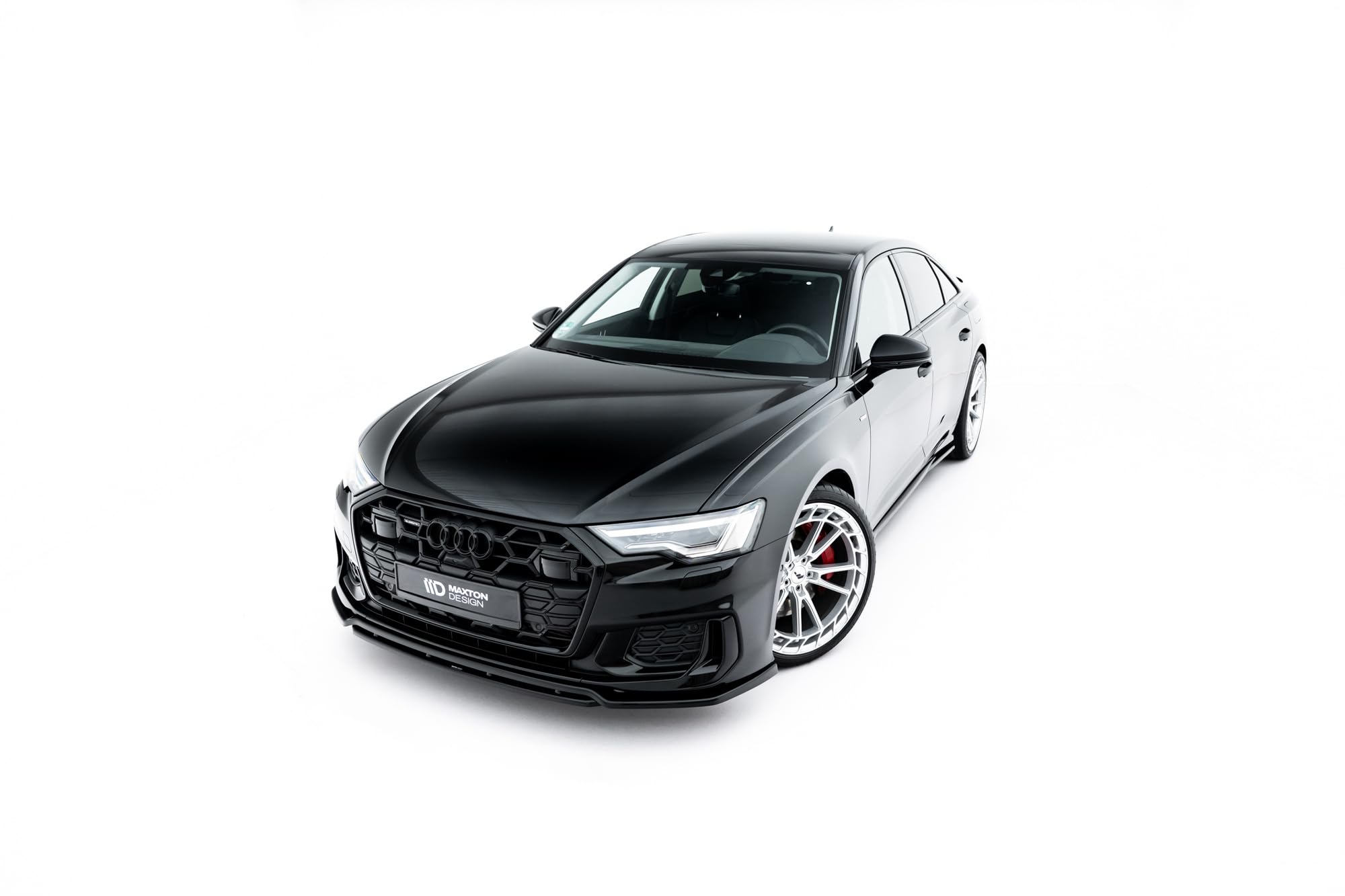 Maxton Design Frontlippe V.3 für Audi S6 / A6 S-Line C8 Limousine/Avant 2018-2026 Hochglanz schwarz
