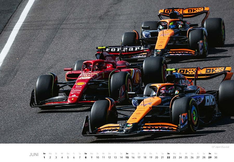 Faszination Formel 1 Kalender 2025: Wandkalender F1 Rennssport FIA Grand Prix Automobilsport