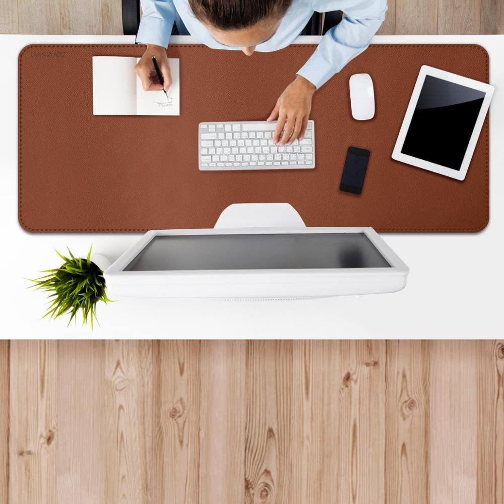 Tappettino del mouse Portatile PU. Grande in pelle Mouse Pad Gamer impermeabile escursioni Mat Computer Mousepad Keyboard Table Cover Mat 90x40cm110x50cm Tappetino per mouse da gioco ( Color : Red Col