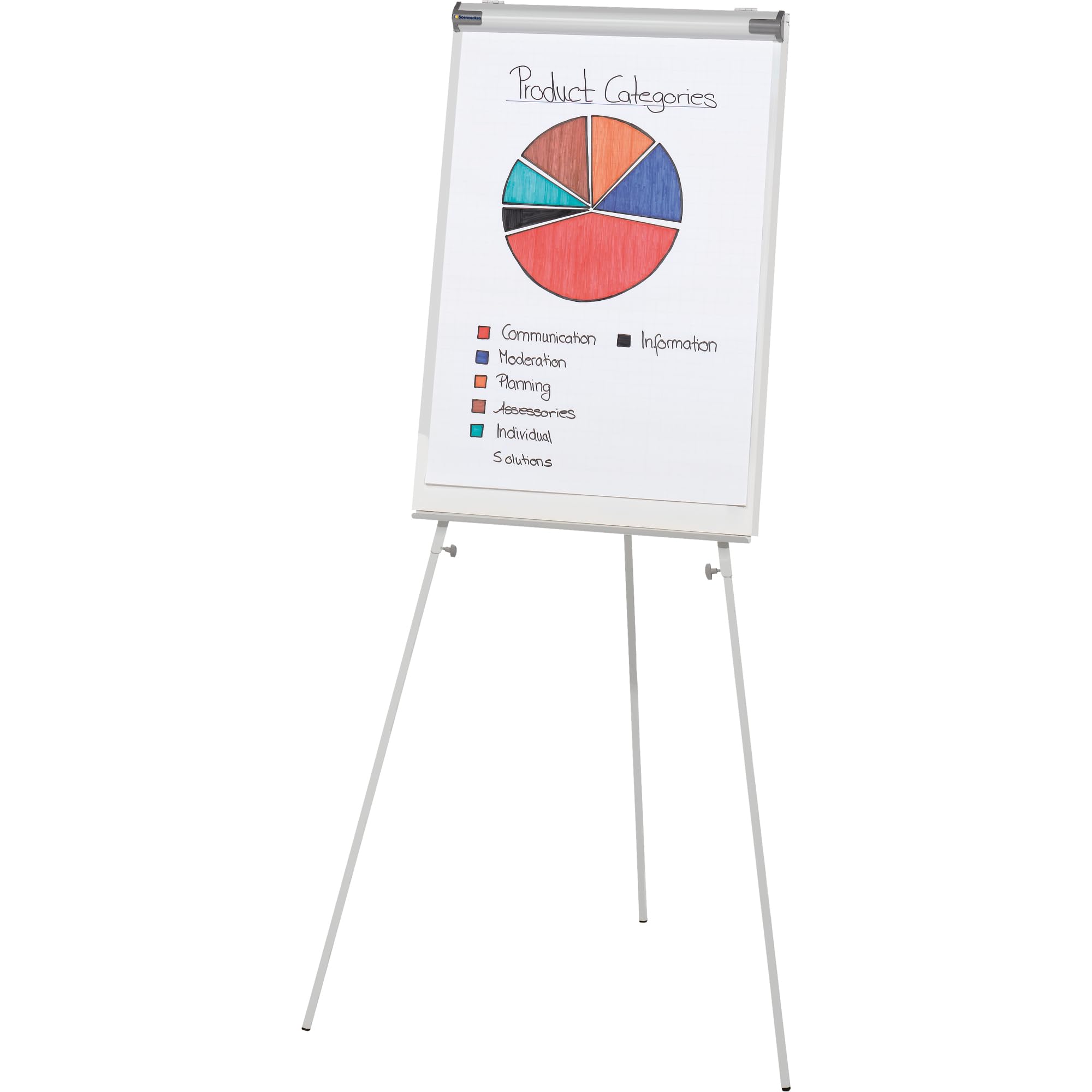 Soennecken Flipchart 1134 ECO 3 Beine magnethaftend mit Ablage 68x104,5cm