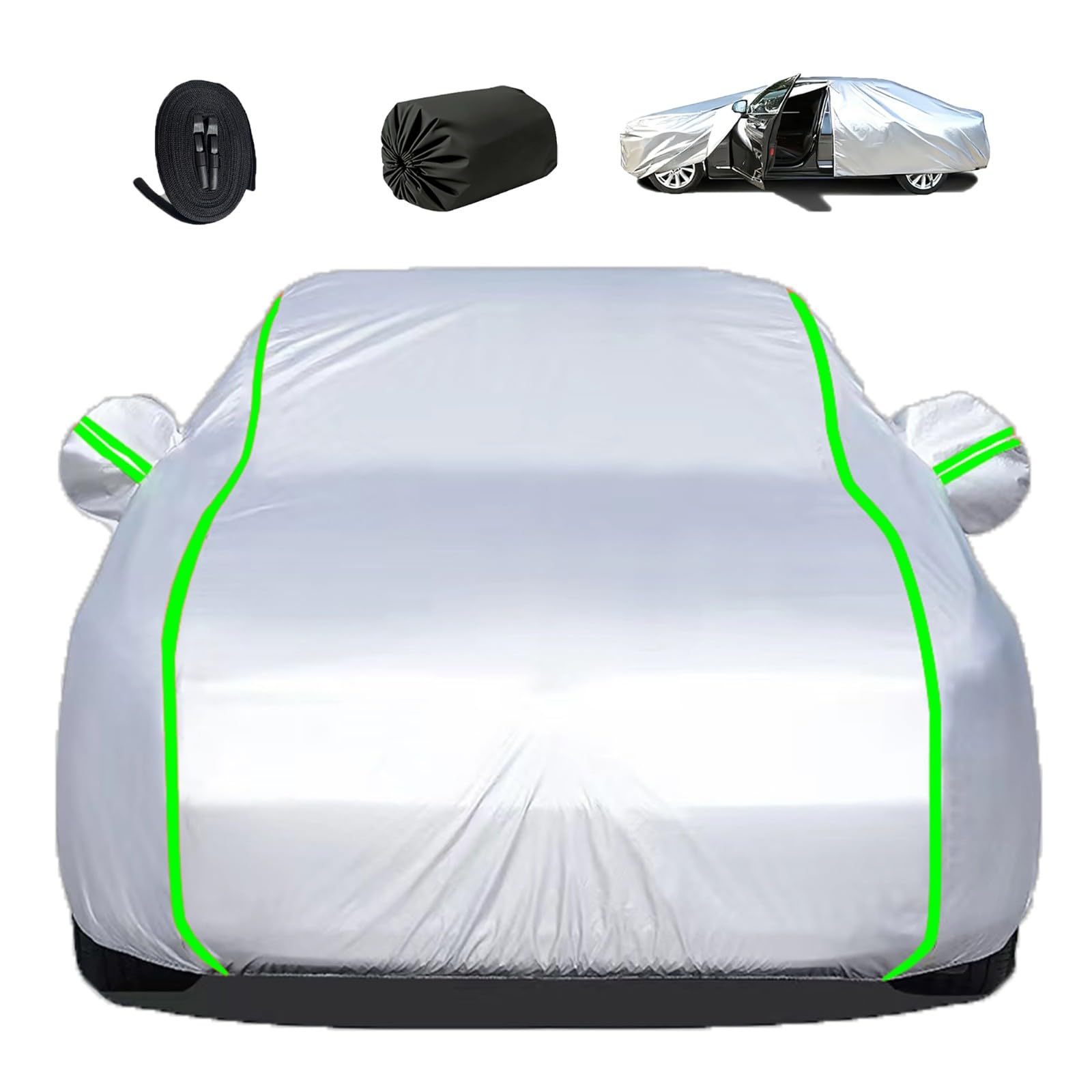 Housse Voiture Exterieur pour Jaguar XJ-S V12 1972-1992 Anti Rayure Voiture Bache Exterieur Imperméable Résistante UV et Anti Neige,Complète