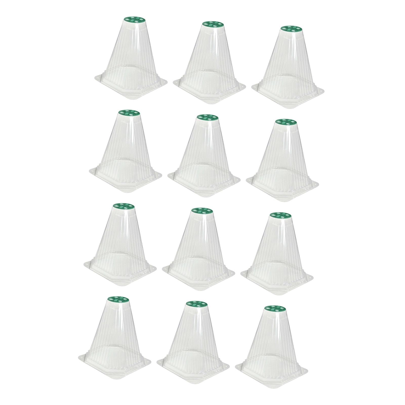 LOOM TREE® 12X Plant Bell Covers Winter Vegetable Greenhouse from Animal Garden Cloches Clear with Lids | Yard, Garden & Outdoor Living | Gardening Supplies | Plant Care, Soil & Accessories-image-36