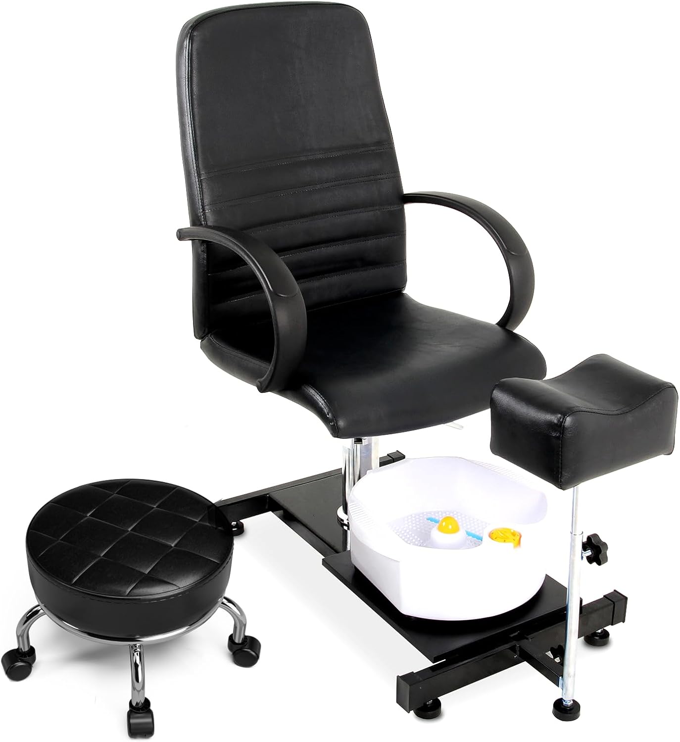 Paddie Black Pedicure Chair with Rolling Low Turkey Ubuy
