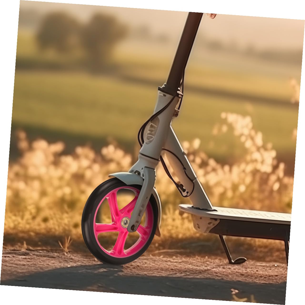 Ruote di Ricambio in Pu Rosso per Monopattino Elettrico 1 Paio | Alta Elasticità e Resistenza, Adatte a Sport e Stunt Scooter, Design Cuscinetto e Durezza Elevata