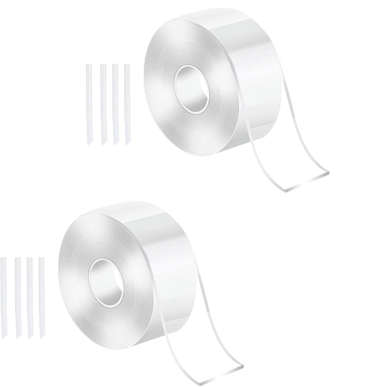 2Pcs Transparent Creative Nano Tape Bubbles, DIY Multiple Play Methods Intellectual Development Nano Tape Kneading Toys, Double Sided Nano Tape Elastic Bubble DIY Craft Kit, Party Supplies, Bubbles