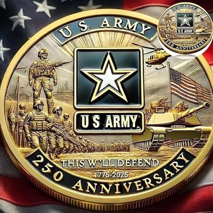 Amazon.com: 250th Anniversary U.S. Army Commemorative Coin