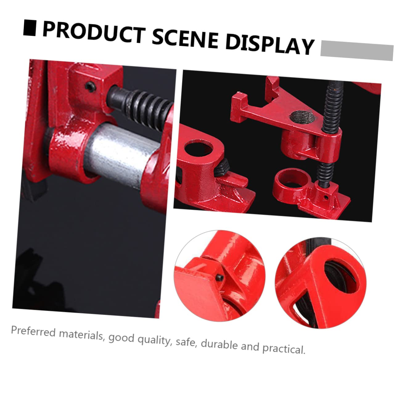 HOLIDYOYO Heavy Duty 1/2 Inch Steel Clamp for Woodworking Band Clamps Wood Gluing Tool Professional Woodworking Fixtures