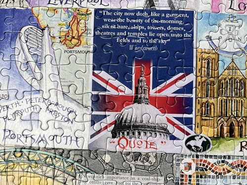 Gibsons Bright Light & Big Cities 1000 Piece Jigsaw Puzzle for Adults - UK Cities by Val Goldfinch Colourful Landmark Art - Premium Sustainable Puzzle Made in the UK/EU - Image 6